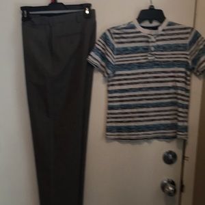 Lord and Taylor boys trousers and Cherokee shirt